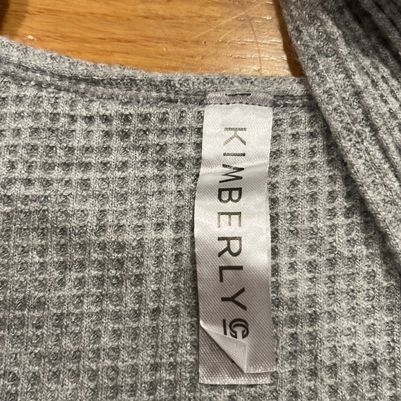 Nwt Kimberly  c womens waffle knit crop top size large . - Picture 2 of 8